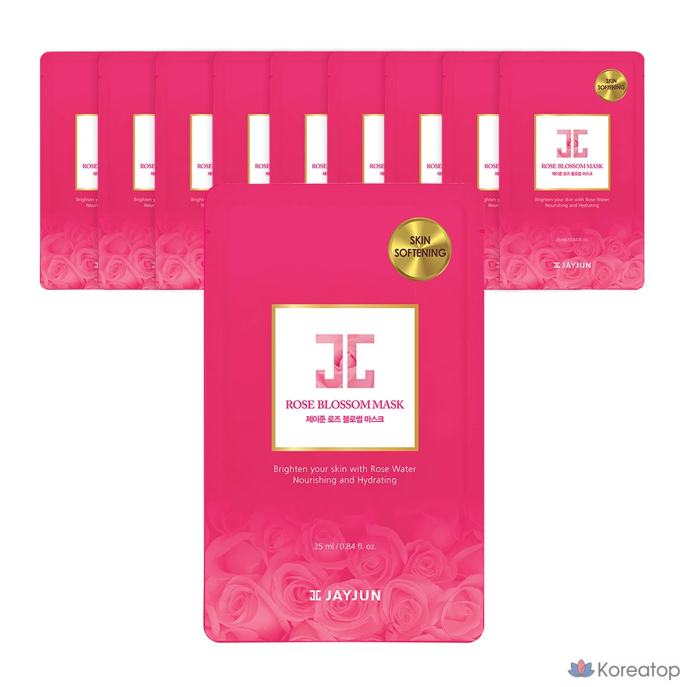 Тканевая маска для лица Jayjun Rose Blossom Mask 1STEP, 10 шт.