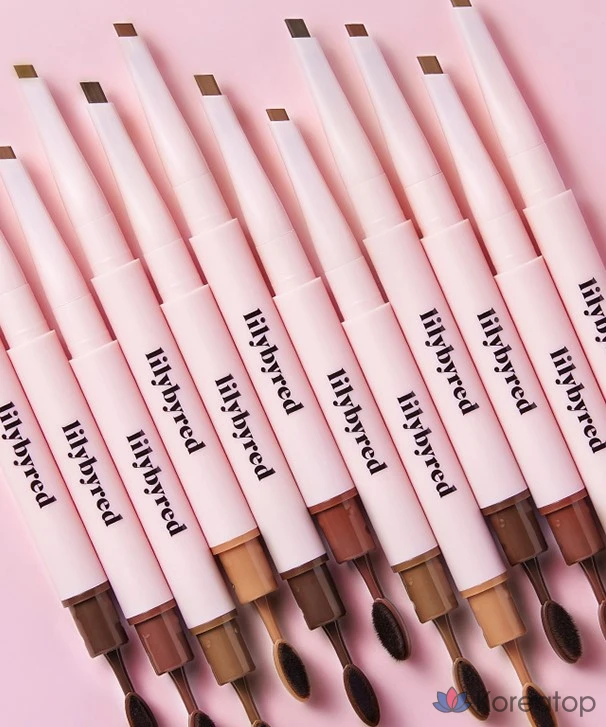 Карандаш для бровей Lilybyred Hard Flat Brow Pencil, оттенок 05 Ash Brown, 0.17 г, 1 шт.
