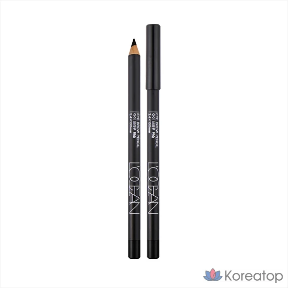 Карандаш для бровей Heartpercent Roseang Eyebrow Wood Pencil, оттенок Black, 3.8 x 3.8 x 3 см, 1 шт.