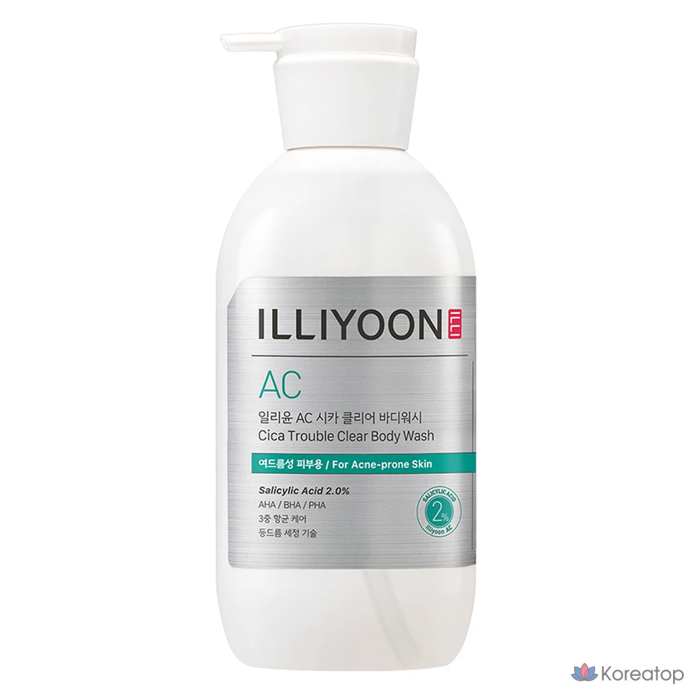 Очищающее средство для тела ILLIYOON AC Cica Clear Body Wash, 400 мл, 1 шт.