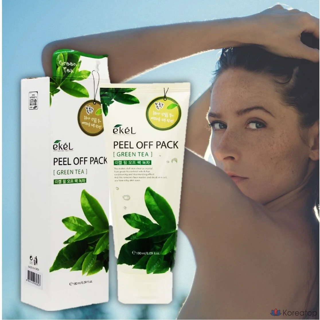 Пилинг-скраб Ekel Green Tea Solid Pack, 1 шт., фото 2