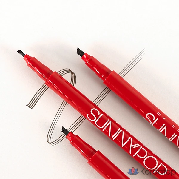 Карандаш для бровей Merythod Tattoo Eyebrow Pencil, оттенок Natural Brown, 1 шт.