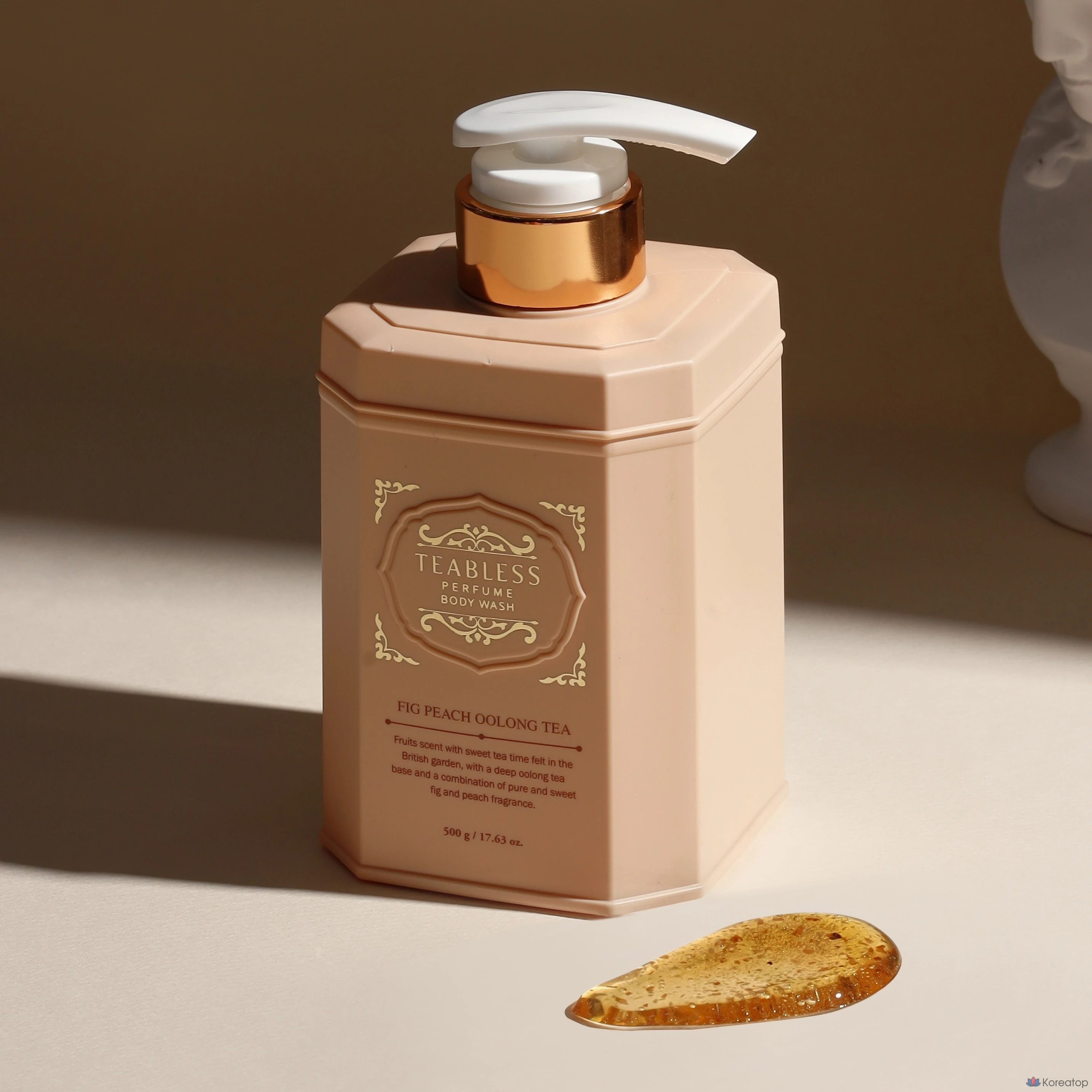 Гель для душа TEABLESS Perfume Body Wash Oolong Tea Fig Peach, 500 г, 1 шт.