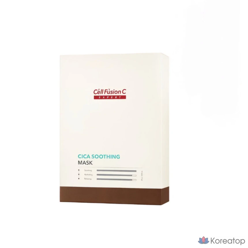 Тканевая маска для лица CELL FUSION C Expert Cica Soothing Mask, 25 г, 20 шт., фото 2