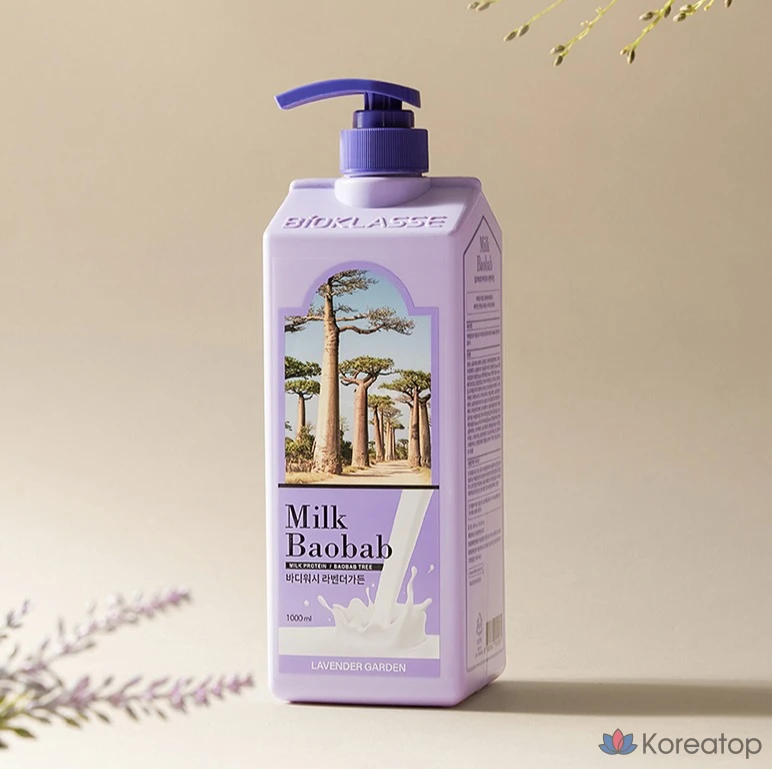 Гель для душа Milk Baobab Body Wash Lavender Garden, 1 л, 1 шт.