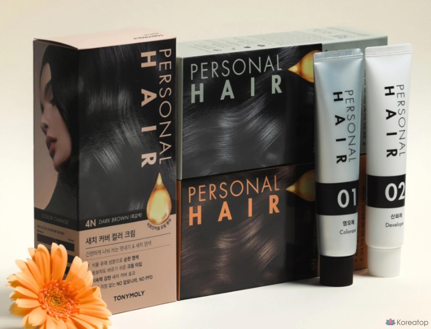 Крем для волос Tony Moly Personal Hair Root Cover Color Cream, оттенок 6N (Natural Brown), 1 шт.