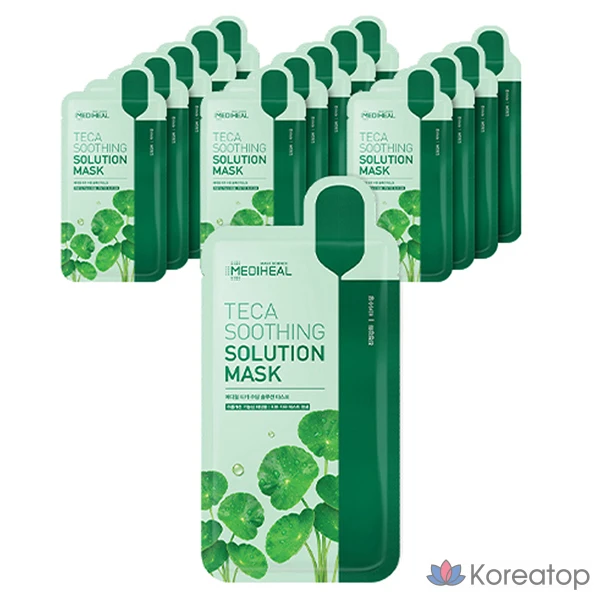 Тканевая маска для лица MEDIHEAL Tea Tree Soothing Solution Mask, 21 мл, 15 шт.