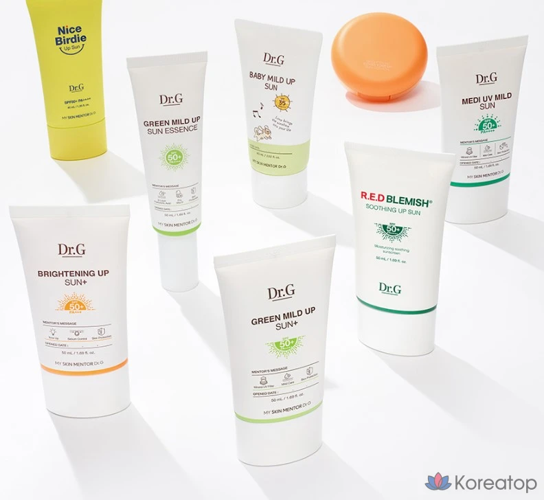 Солнцезащитный крем Dr. G Green Mild Up Plus Sun, SPF50+ PA++++, 35 мл, 1 шт.