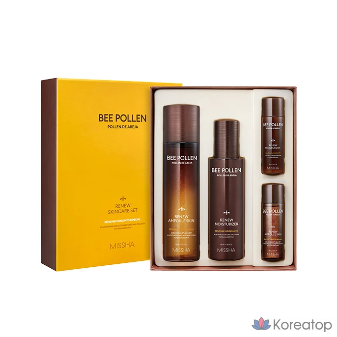 Набор для ухода Missha Bee Pollen Renew Skincare 2-piece Set, 1 шт.