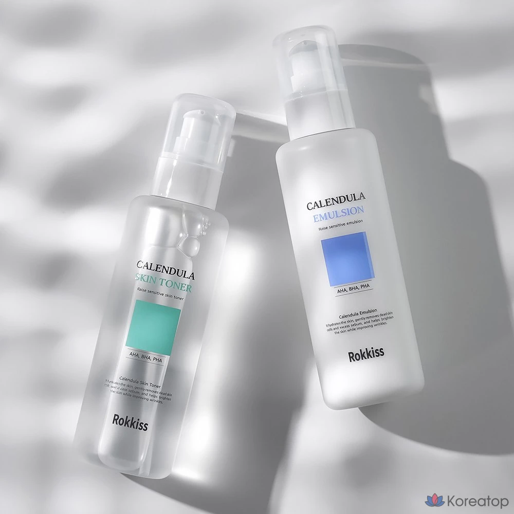 Набор для ухода Rokkiss Calendula Skin Toner + Emulsion Set, 150 мл + 150 мл, 1 шт.
