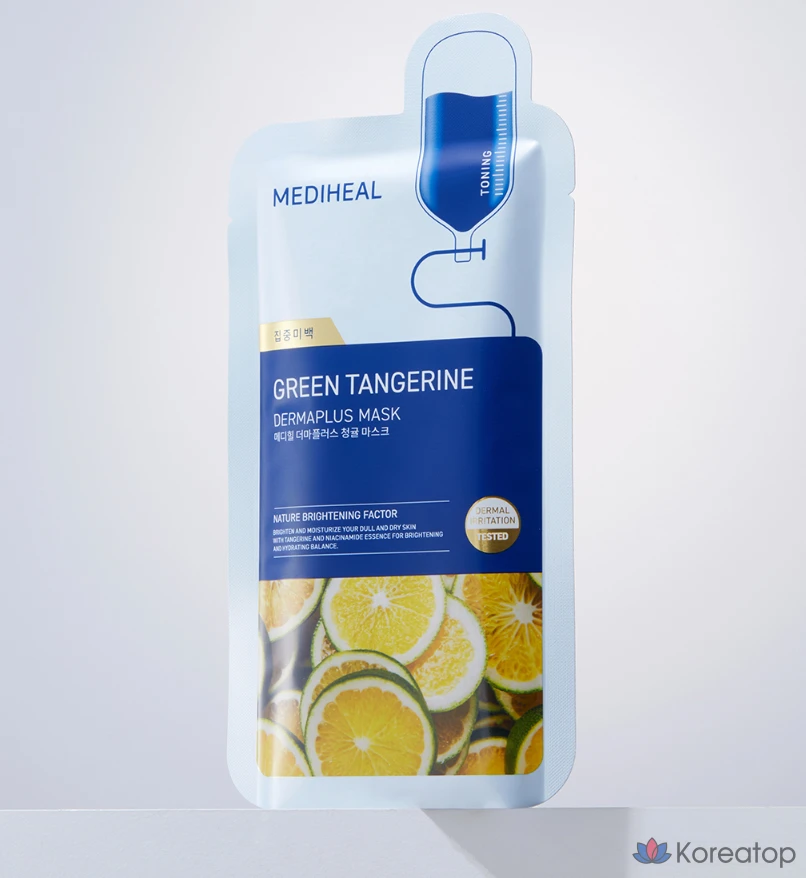 Тканевая маска для лица MEDIHEAL Derma Plus Citron Mask, 10 шт.