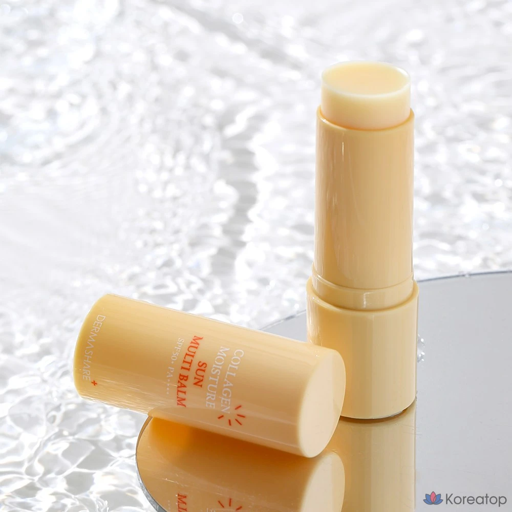 Солнцезащитный бальзам Dermashare Collagen Moisture Sun Multi Balm SPF50+ PA++++, 11 г, 1 шт.