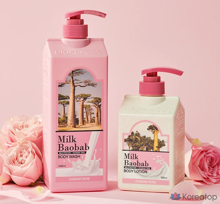 Лосьон для тела Milk Baobab Body Lotion Damask Rose, 500 мл, 1 шт.