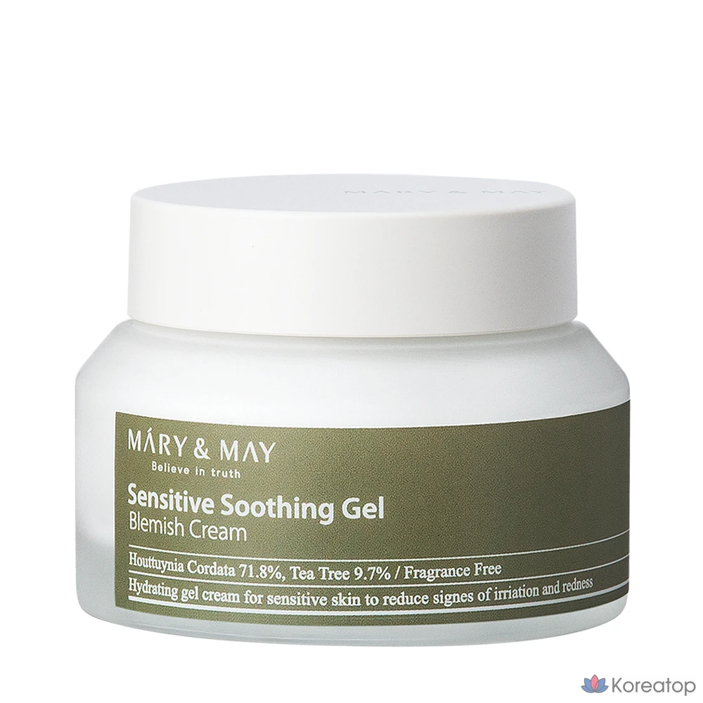 Крем Mary&amp;May Sensitive Soothing Gel Blemish Cream, 70 г, 1 шт.