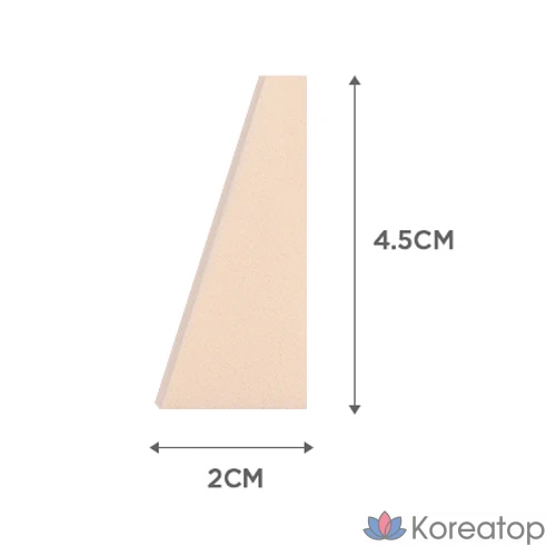 Спонжи для макияжа MERZY Daily Makeup Triangle Puff Sponge, 100 шт.