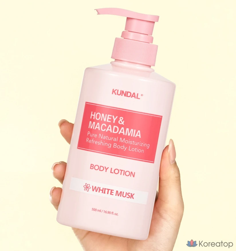 Лосьон для тела Kundal Honey & Macadamia Pure Body Lotion White Musk, 500 мл, 1 шт.