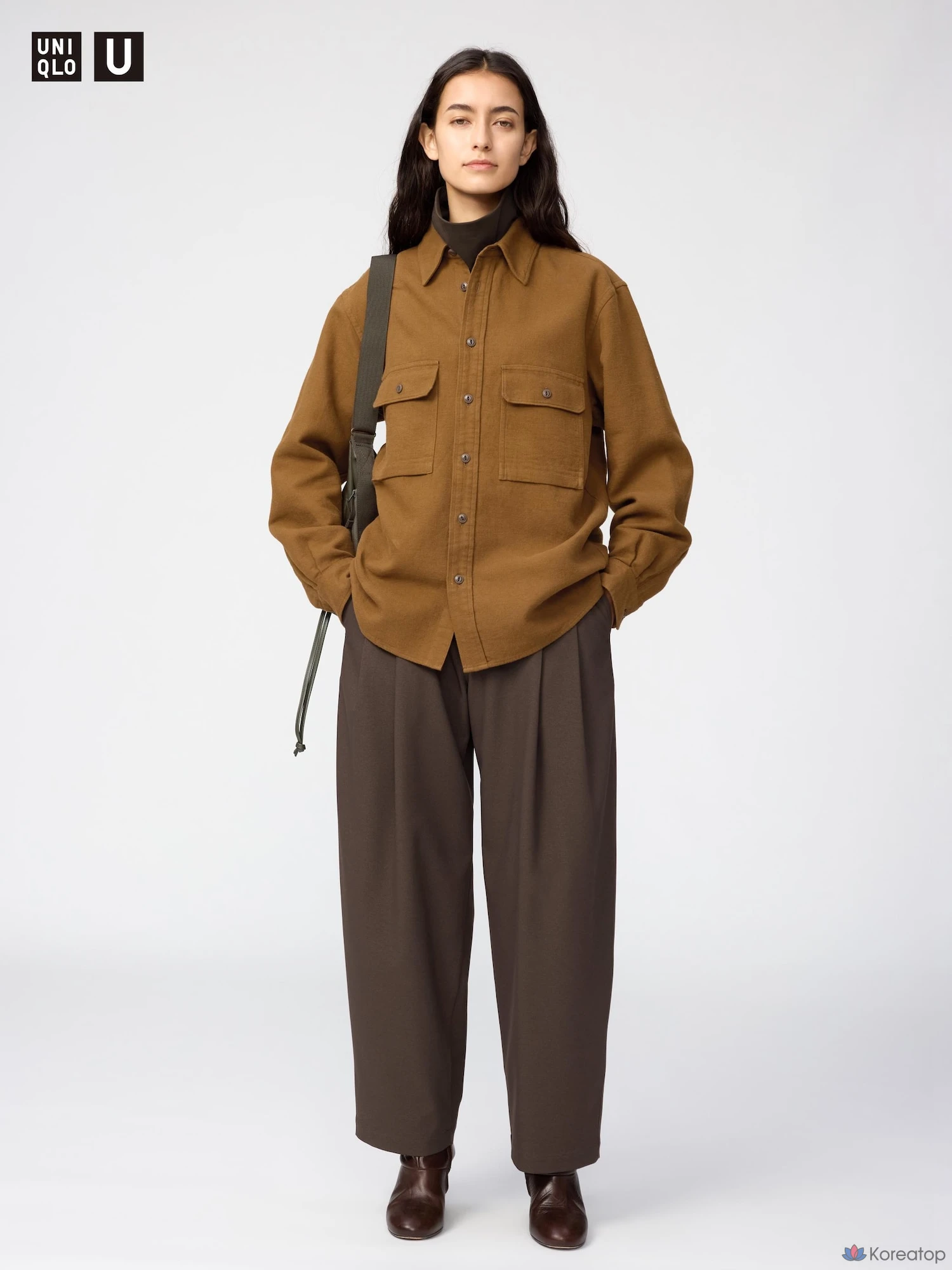Рубашка Uniqlo Brushed Cotton Shirt