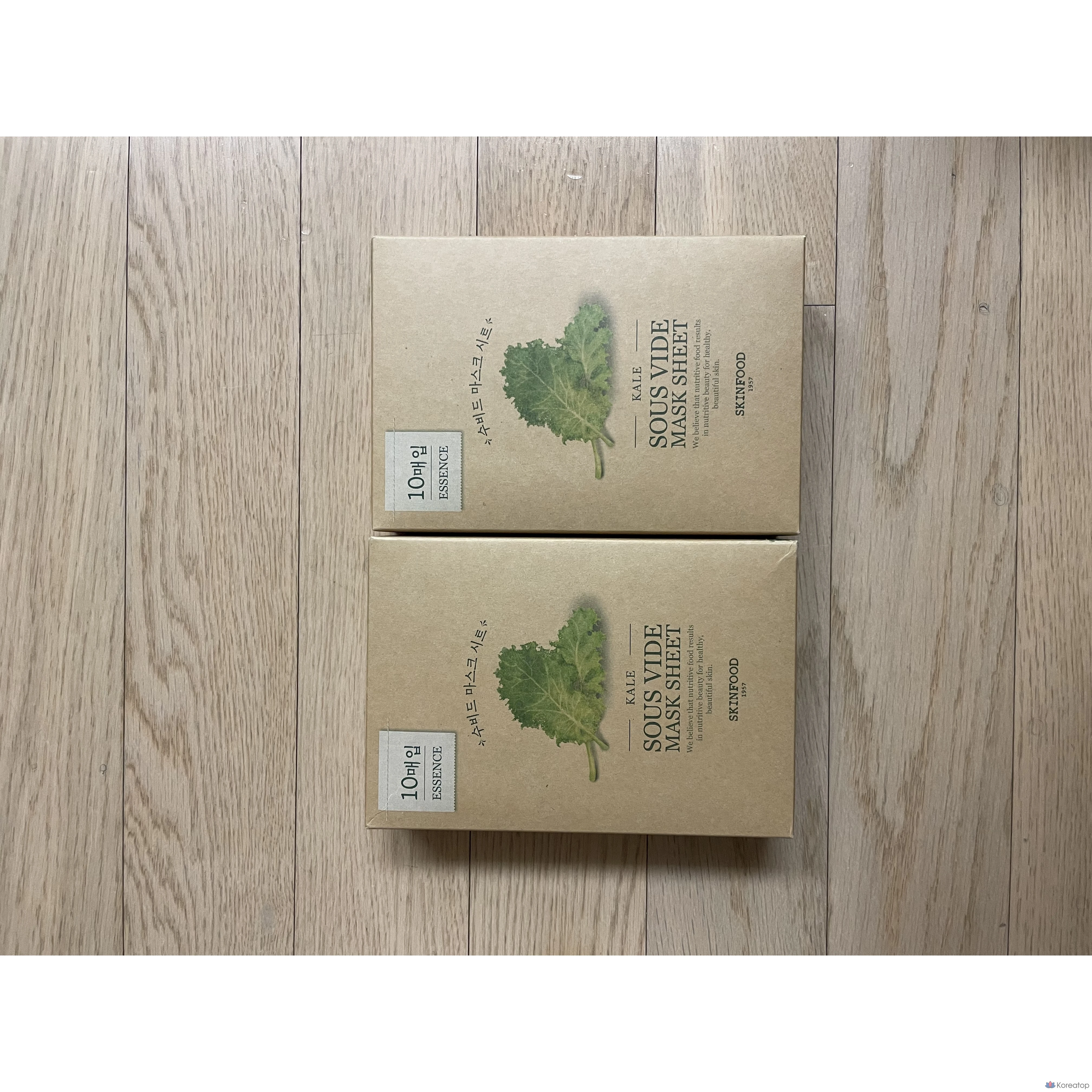 Тканевая маска для лица Skinfood Sous-Vide Mask Kale, 20 г, 20 шт., фото 4