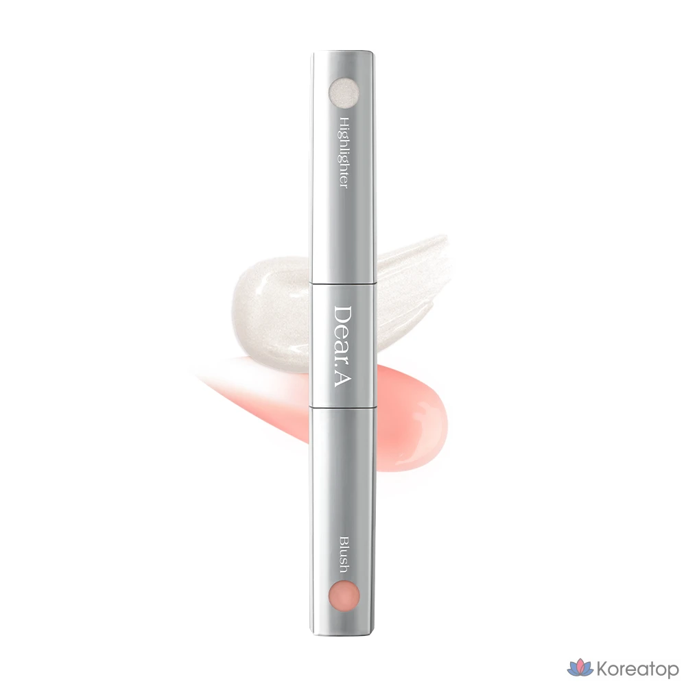 Хайлайтер Dear.A Blush & Beam Dual Stick, оттенок 01 Nude Rose & Pearl Glow, 1 шт.
