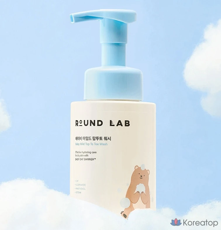 Детское очищающее средство для тела и волос Round Lab Baby Line Mild Top-to-Toe Wash, 300 мл, 1 шт.