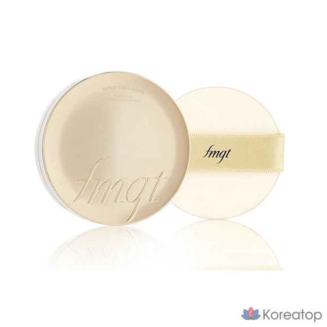 Ампульная сыворотка-фундамент FMGT The Face Shop Gold Collagen Ampoule Glow Foundation, оттенок 203 Natural Beige, 15 г, 1 шт., фото 2