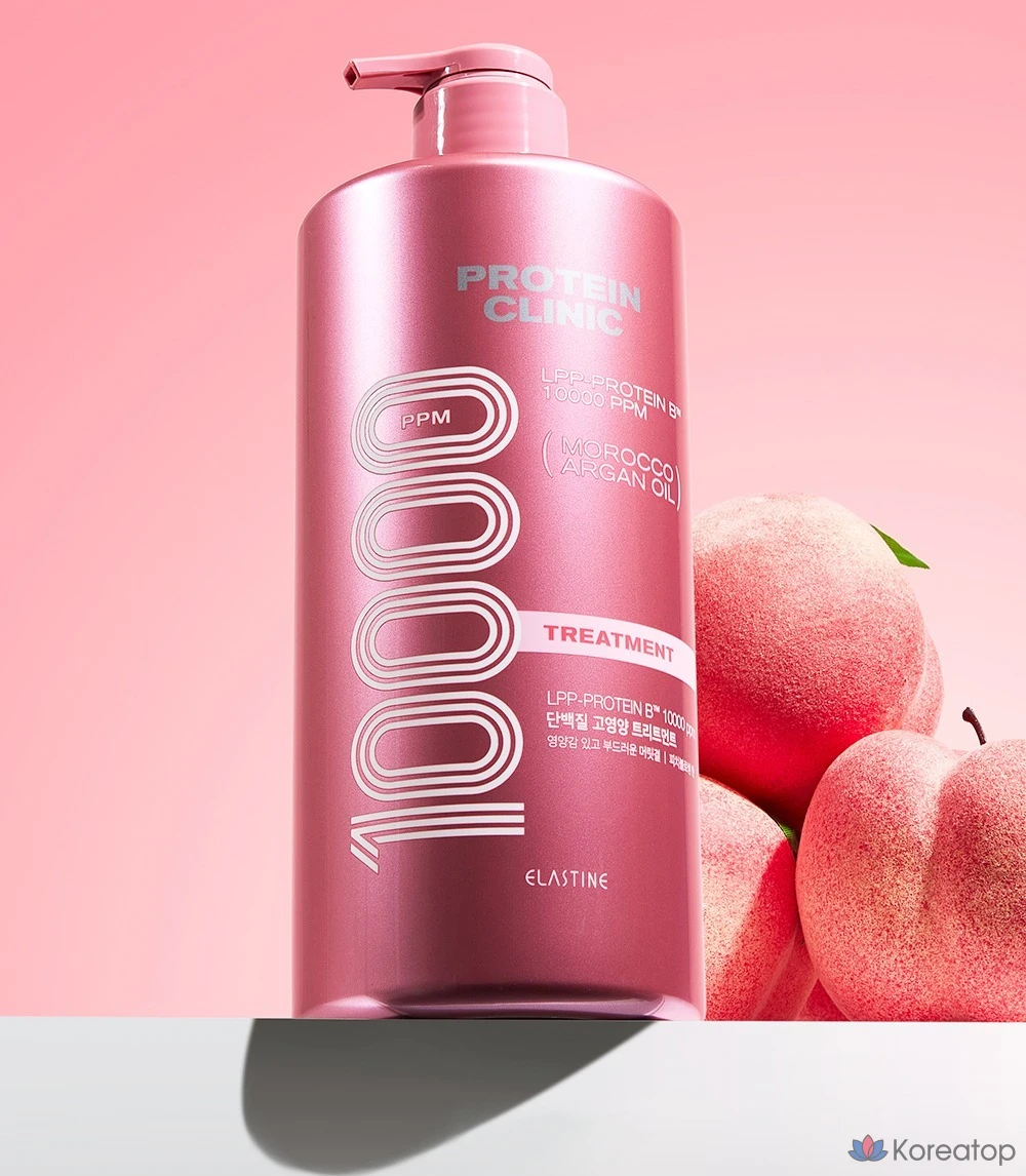 Кондиционер-уход Elastine Protein Clinic 10000 High Nutrition Protein Treatment, аромат Peach Blossom, 1 л, 1 шт.
