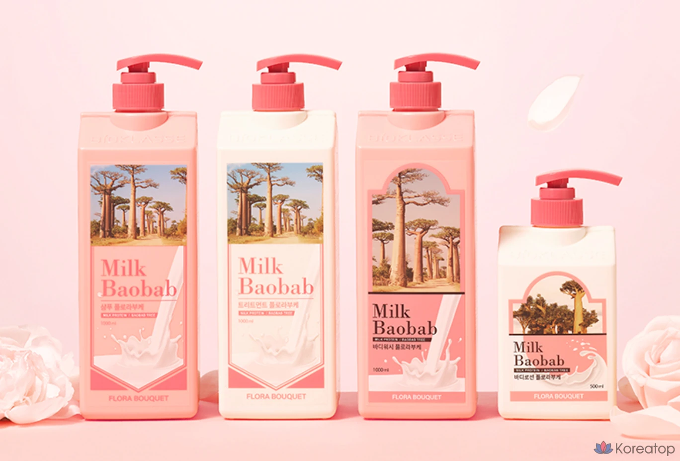 Гидрофильное масло для тела Milk Baobab Body Wash Flora Bouquet, 1 л, 1 шт.