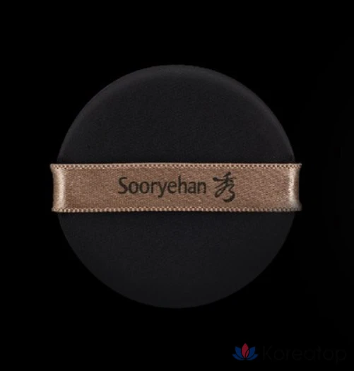 Кушон Sooryehan Black Ginseng Cushion Foundation, оттенок 23, 15 г + рефил 15 г + спонж 2 шт., 1 шт.