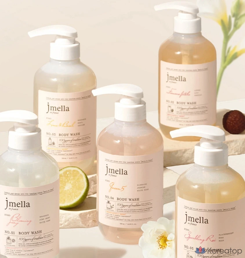 Гель для душа Jmella In France Blooming Peony Body Wash Lovely Floral, 1 л, 1 шт., фото 7