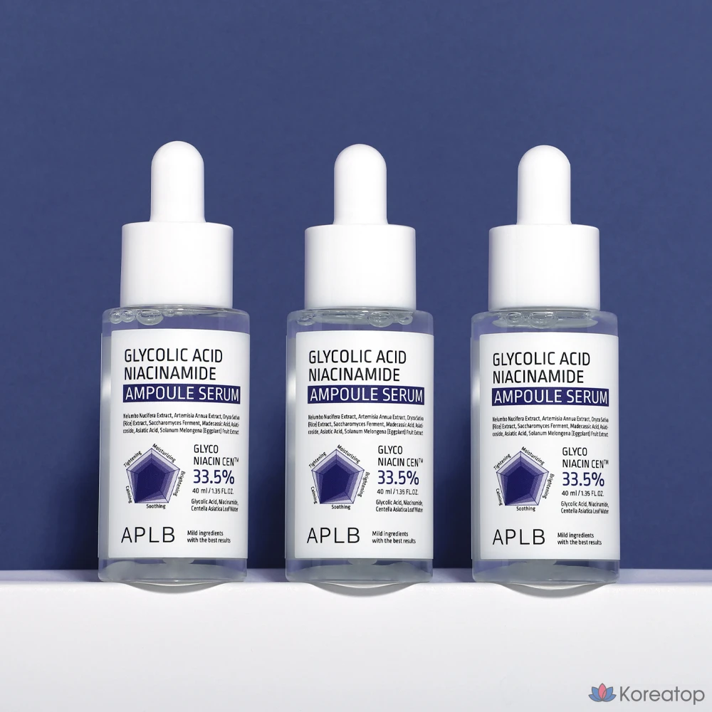 Ампульная сыворотка APLB Glycolic Acid Niacinamide Ampoule Serum, 40 мл, 1 шт.