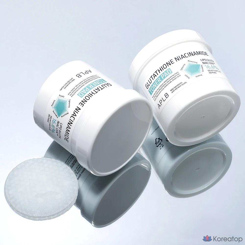 Тонер-пэды APLB Glutathione Niacinamide Toner Pad, 100 мл, 60 шт.