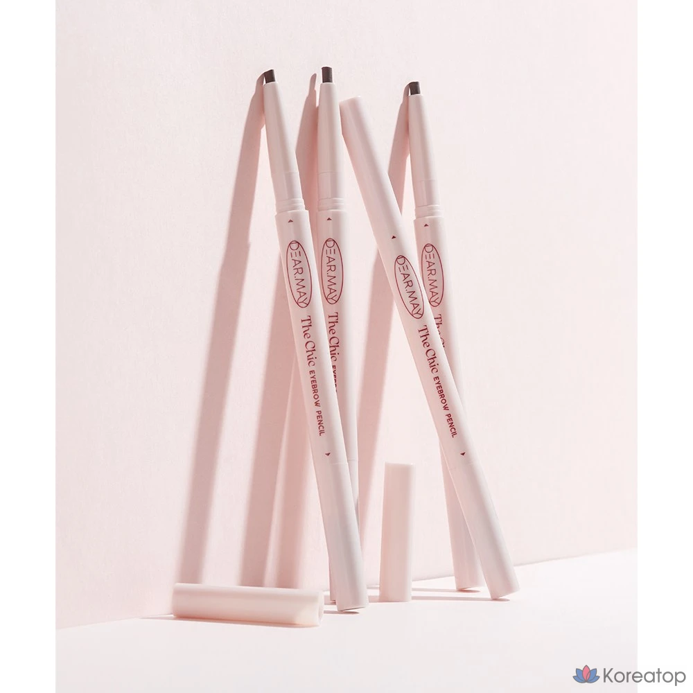 Карандаш для бровей DEARMAY The Chic Eyebrow Pencil, оттенок 04 Rich Brown, 0.18 г, 1 шт.