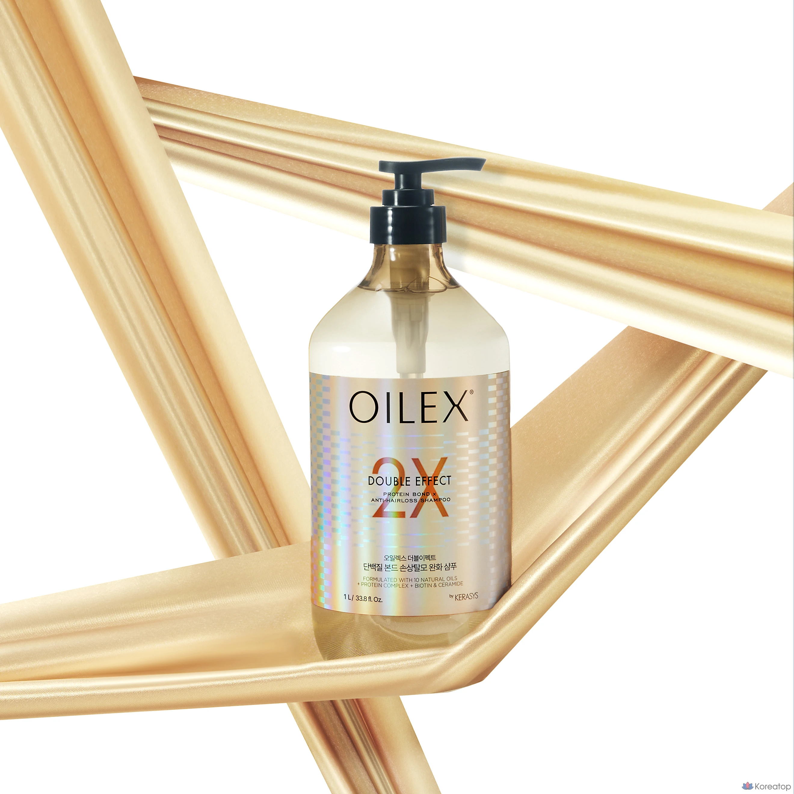 Шампунь KeraSys Oilex Double Effect Damage Care Anti-Hair Loss Protein Bond, 1 л, 1 шт.
