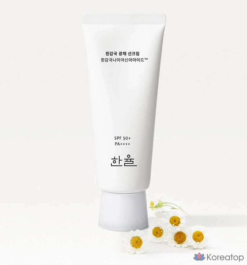Солнцезащитный крем HANYUL White Chrysanthemum Glow Sun Cream SPF50+ PA++++, 70 мл, 1 шт.