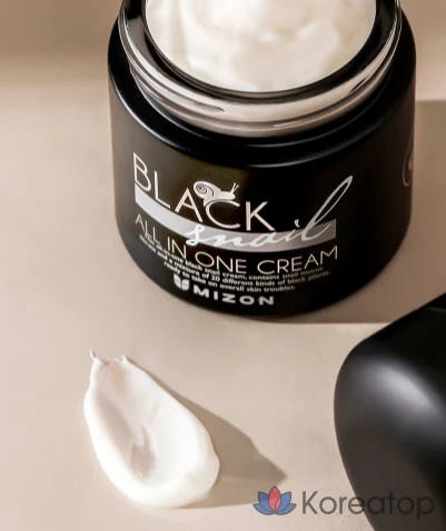 Крем Mizon Black Snail All In One Cream, 77 г, 1 шт.