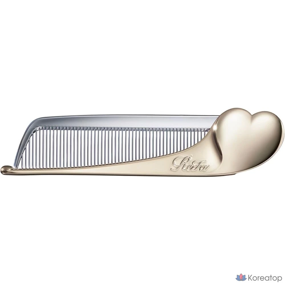 Расческа ReFa Heart Comb AiRa, оттенок Gold Champagne, 1 шт.
