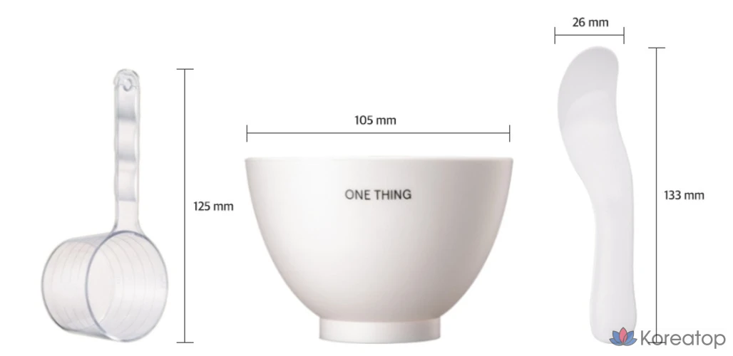 Набор для ухода One Thing Modeling Pack Ball + Measuring Cup + Spatula Set, 1 шт.
