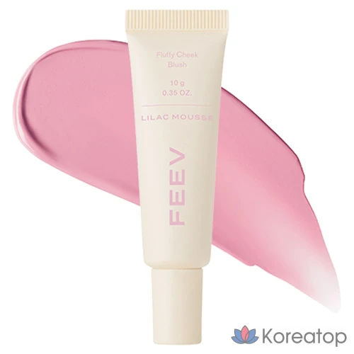 Бальзам для щек FEEV Pluffy Cheek Blush, оттенок Lilac Mousse, 10 г, 1 шт.