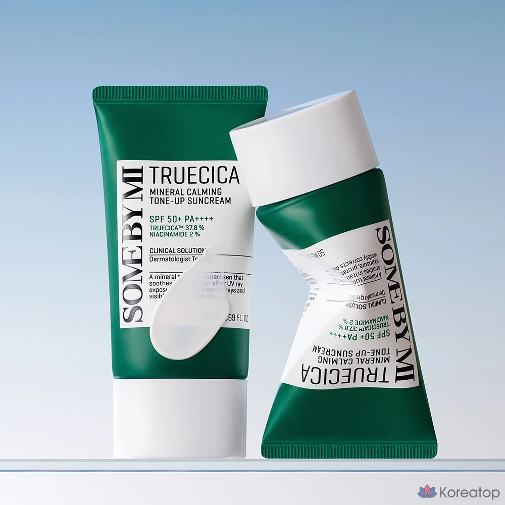 Солнцезащитный крем Some By Mi Truecica Mineral Calming Tone Up Sunscreen SPF50+ PA++++, 50 мл, 1 шт.
