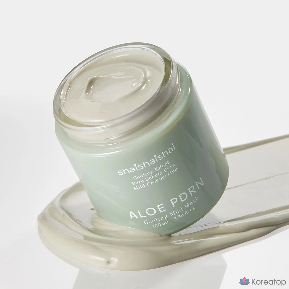 Маска для лица SHAISHAISHAI Aloe PDRN Cooling Mud Mask, 100 мл, 1 шт.