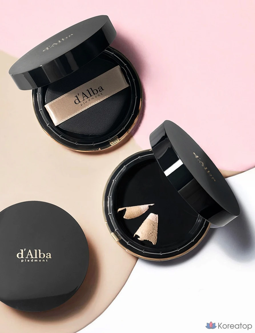 Пилинг d'Alba Skin Fit Grinding Serum Cover Pact, оттенок 23, 20 г + 20 г, 1 шт.