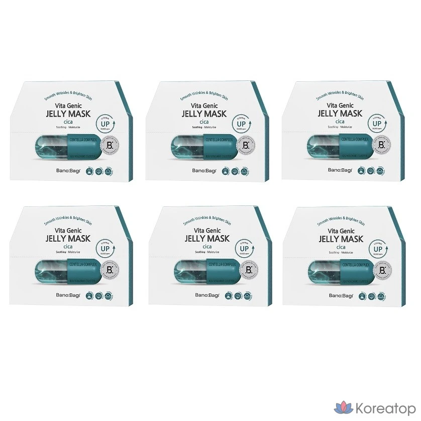Тканевая маска для лица Banobagi Vitagenic Jelly Mask Cica, 30 мл, 60 шт.