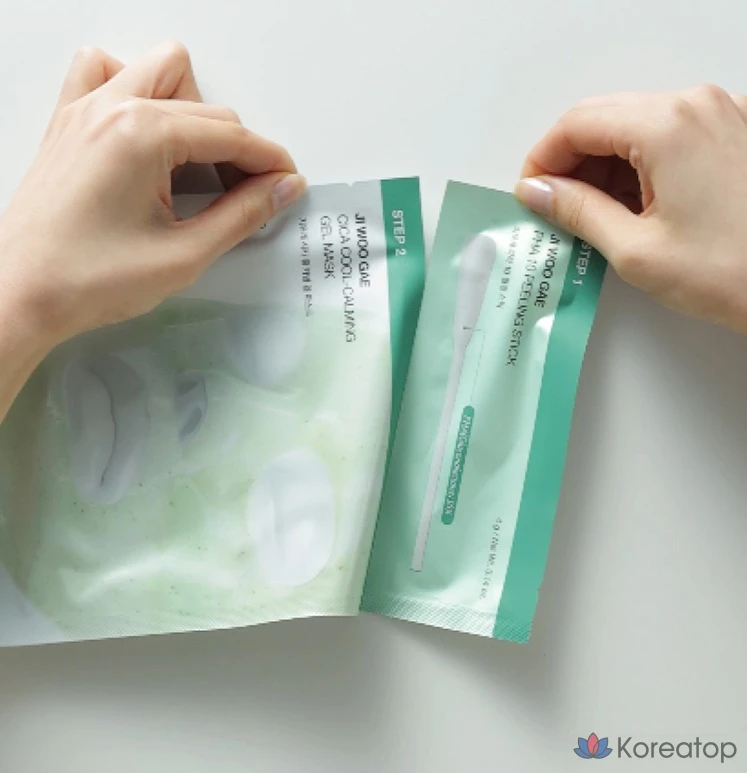 Пилинг Celimax Jiwoogae Cica PHA Two-Step Gel Mask, 40 шт., фото 10