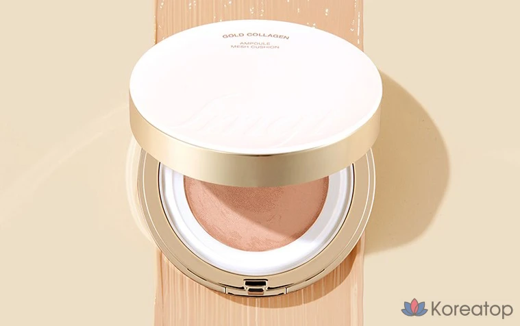 Кушон FMGT Gold Collagen Ampoule Mesh Cushion Refill, оттенок 203 Natural Beige, 13 г, 1 шт., фото 2