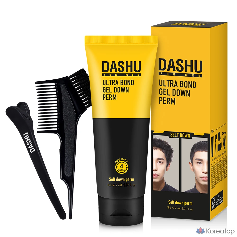 Набор для ухода DASHU For Men Ultra Bond Gel Down Perm Set, 150 мл, 1 шт.