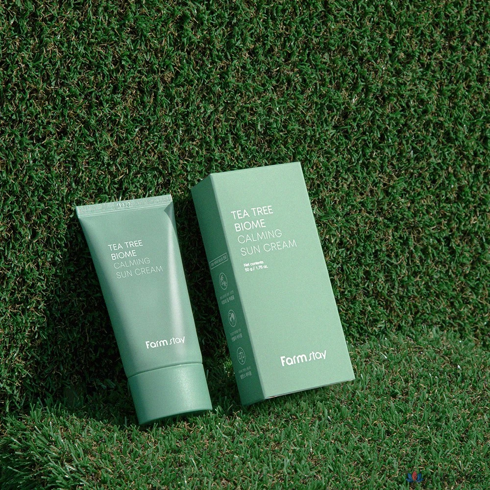 Солнцезащитный крем FarmStay Tea Tree Biome Calming Sun Cream SPF50+/PA++++, 50 мл, 1 шт., фото 4