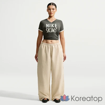 Топ женский Nike Skims Stretch Knit V-Neck Short Sleeve Top, фото 10