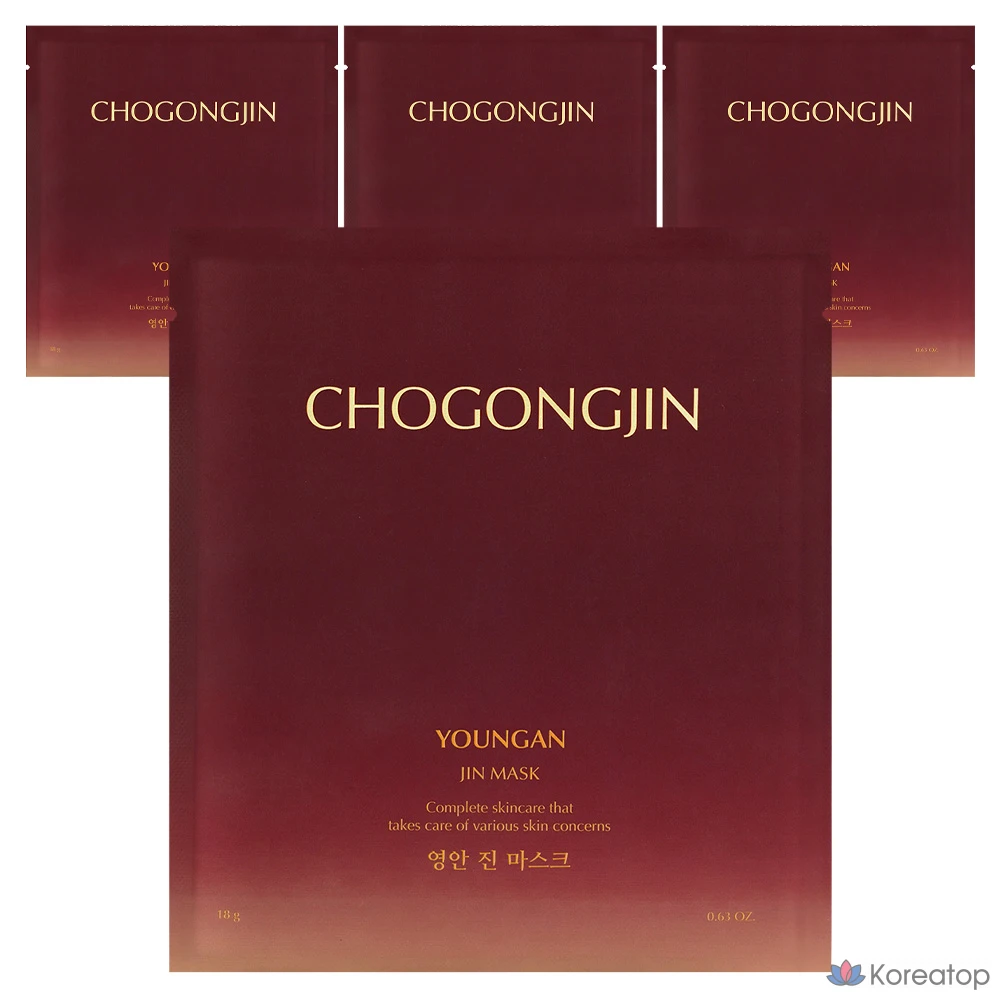 Тканевая маска для лица Chogongjin Youngan Jin Mask, 18 г, 4 шт.