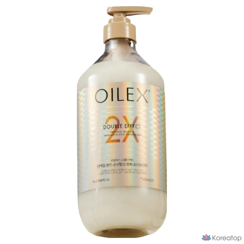 Триатмент для волос KeraSys Oilex Double Effect Damage Care Hair Loss Symptom Relief Protein Bond Treatment, 1 л, 1 шт.
