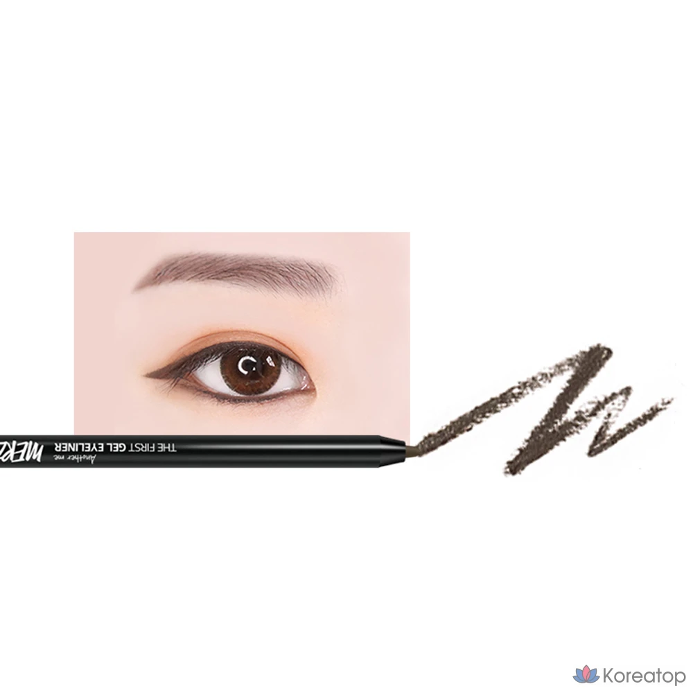 Подводка для глаз MERZY The First Mupal Gel Eyeliner, оттенок G11 Charcoal Brown, 0.5 г, 1 шт.